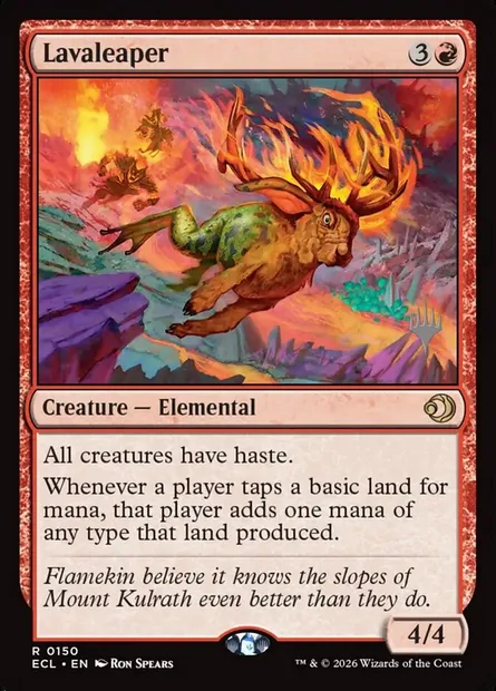Lavaleaper, Magic card PECL 150p — Lorwyn Eclipsed Promos set