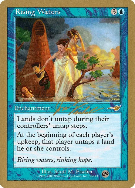 Rising Waters, Magic card WC00 jf38sb — World Championship Decks 2000 set