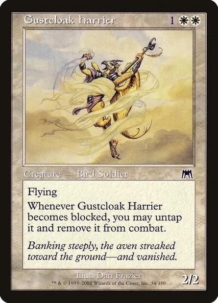 Gustcloak Harrier, Magic card ONS 34 — Onslaught set