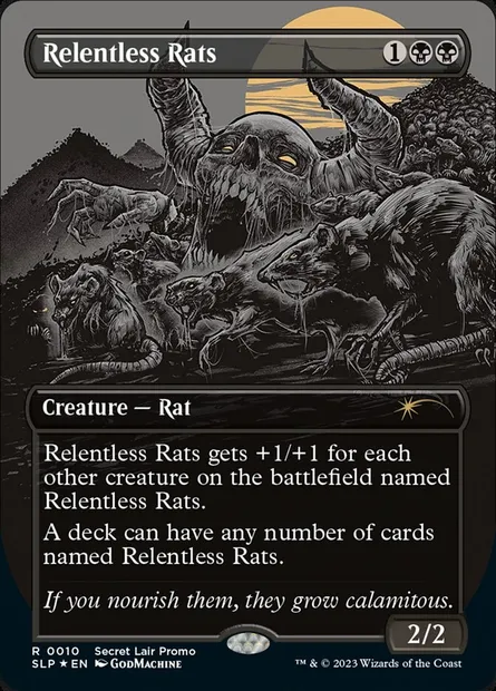 Relentless Rats, Magic card SLP 10 — Secret Lair Promo set