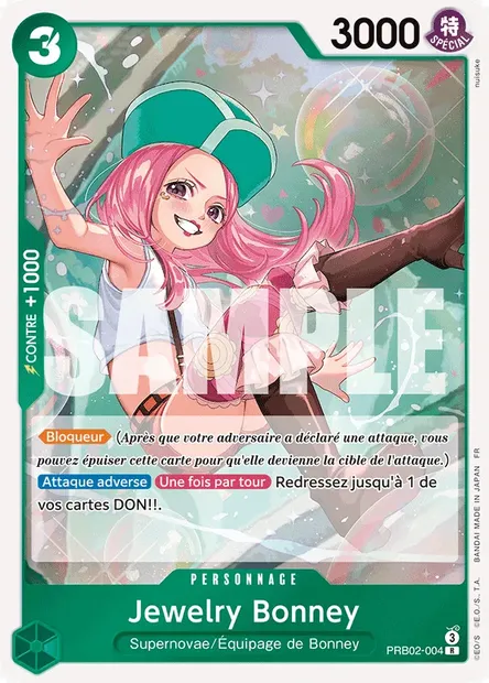 Jewelry Bonney, carte One Piece PRB02-004 — extension ONE PIECE CARD THE BEST VOL.2