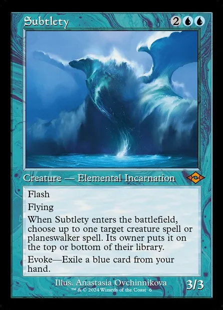 Subtlety, Magic card H2R 6 — Modern Horizons 2 Timeshifts set
