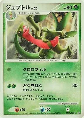 Grovyle, Pokémon card DP4B aop17821 — Dawn Dash set