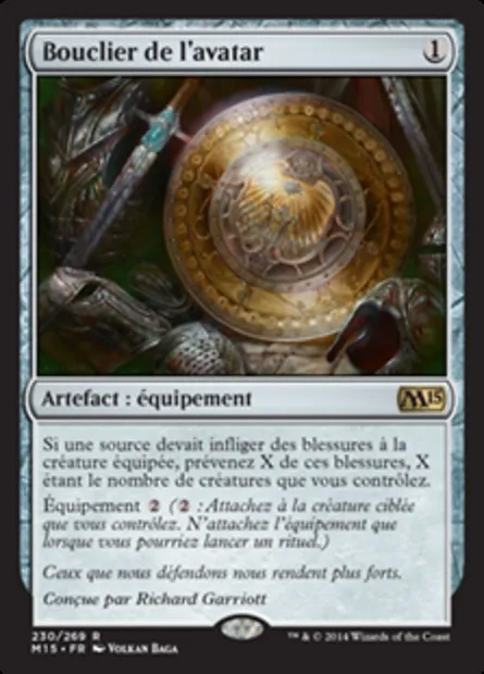 Bouclier de l'avatar, carte Magic M15 230 — extension Magic 2015