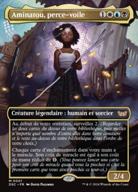 Aminatou, perce-voile, carte Magic DSC 1 — extension Duskmourn: House of Horror Commander