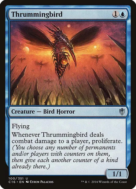 Thrummingbird, Magic card C16 100 — Commander 2016 set
