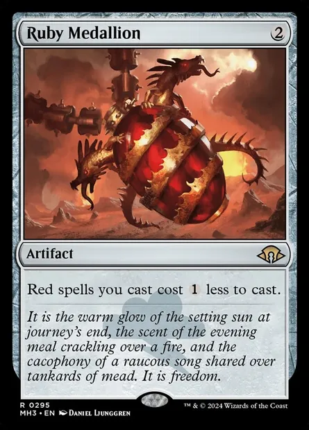 Ruby Medallion, Magic card MH3 295 — Modern Horizons 3 set