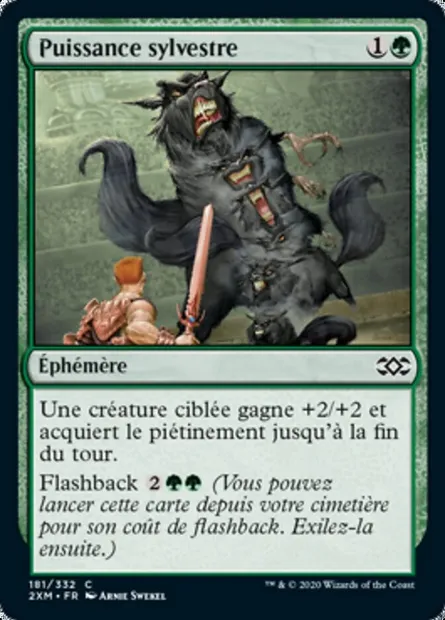 Puissance sylvestre, carte Magic 2XM 181 — extension Double Masters