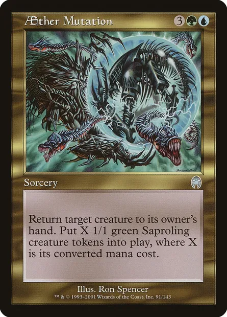 Aether Mutation, Magic card APC 91 — Apocalypse set