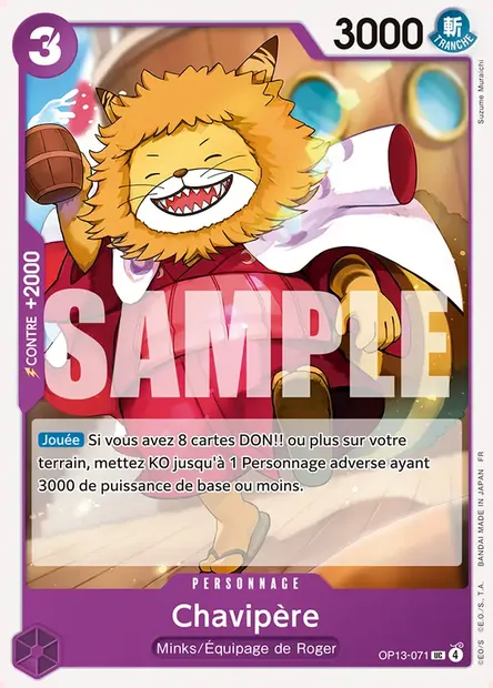 Chavipère, carte One Piece OP13-071 — extension SUCCESSEURS