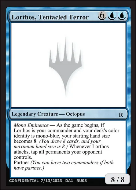 Lorthos, Tentacled Terror, carte Magic UNK RU08a — extension Unknown Event