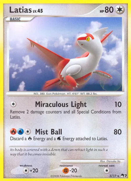 Latias, Pokémon card P7 3 — POP Series 7 set