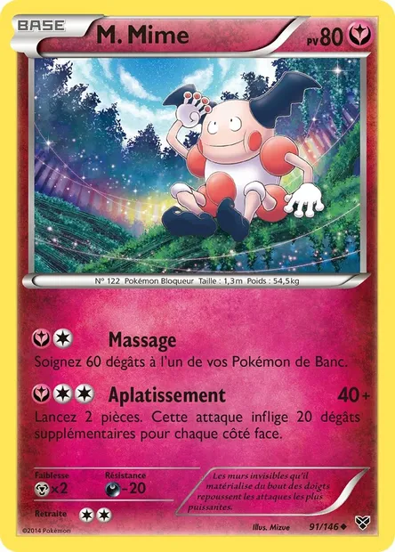 M. Mime, carte Pokémon XY 91 — extension XY