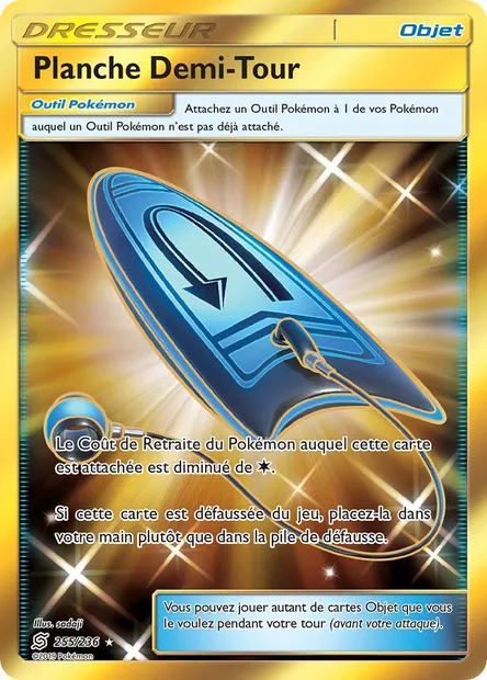 Planche Demi-Tour, carte Pokémon UNM 255 — extension Harmonie des Esprits
