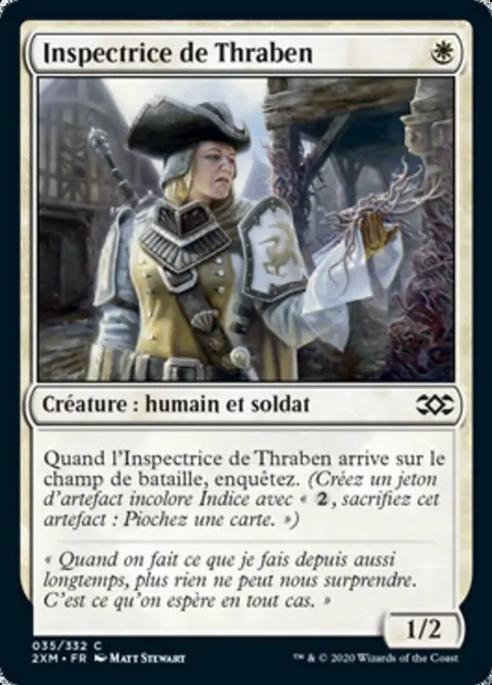 Inspectrice de Thraben, carte Magic 2XM 35 — extension Double Masters