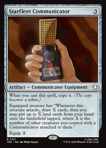 Starfleet Communicator, Magic card TRC 121 — Star Trek Commander set