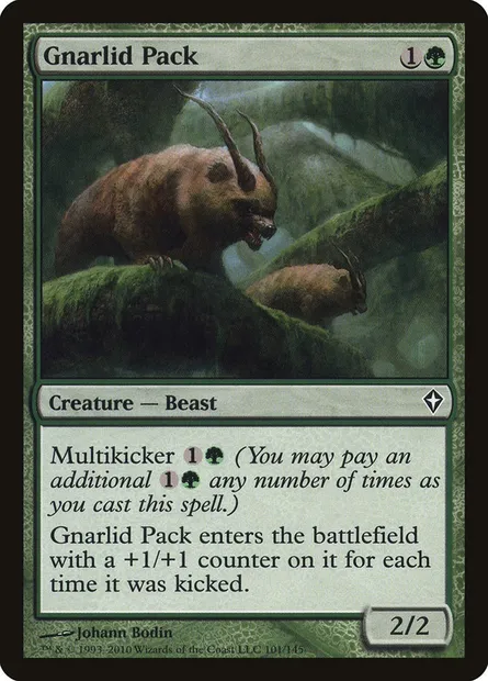 Gnarlid Pack, Magic card WWK 101 — Worldwake set