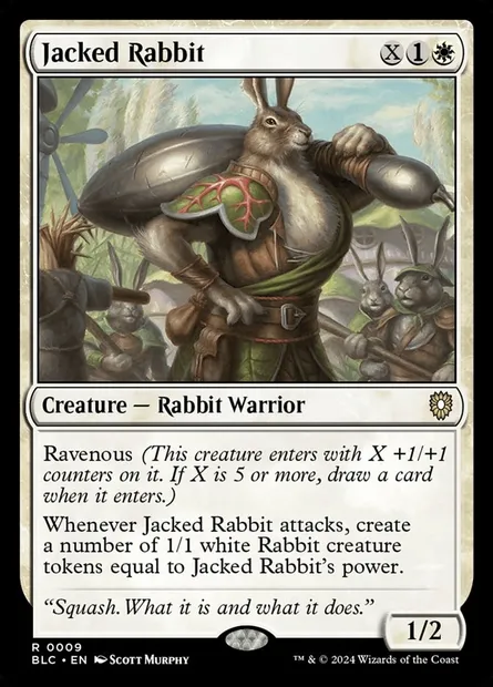Jacked Rabbit, Magic card BLC 9 — Bloomburrow Commander set