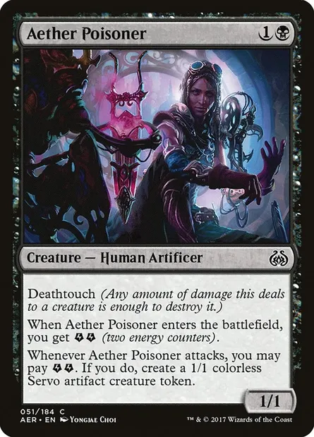 Aether Poisoner, Magic card AER 51 — Aether Revolt set