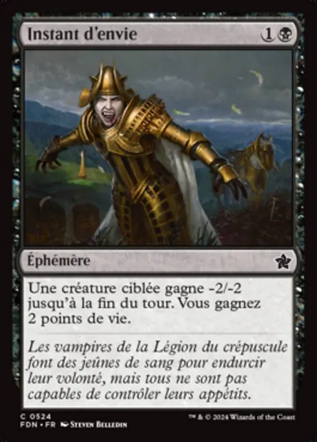 Instant d'envie, carte Magic FDN 524 — extension Foundations