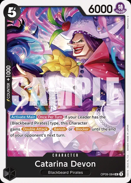 Catarina Devon, One Piece card OP09-084 — EMPERORS IN THE NEW WORLD set