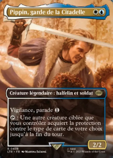 Pippin, garde de la Citadelle, carte Magic LTR 438 — extension Le Seigneur des Anneaux : chroniques de la Terre du Milieu
