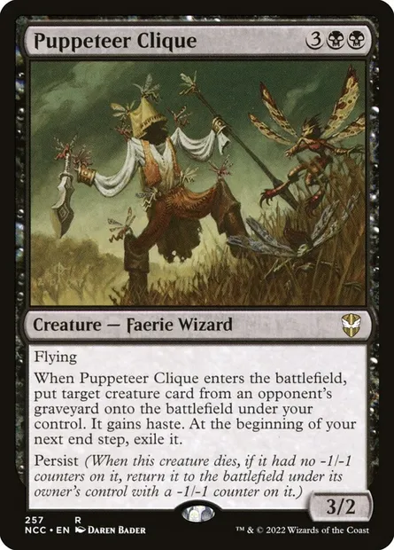 Puppeteer Clique, Magic card NCC 257 — New Capenna Commander set