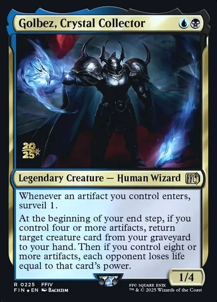 Golbez, Crystal Collector, Magic card PFIN 225s — Final Fantasy Promos set