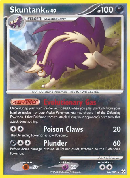 Skuntank, Pokémon card SF 26 — Stormfront set