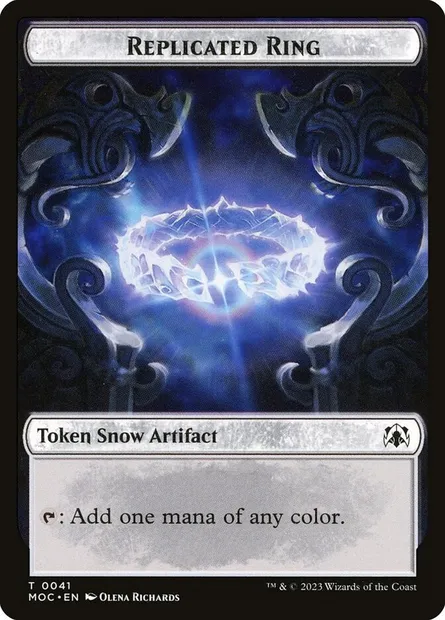 Replicated Ring, Magic card TMOC 41 — March of the Machine Commander Tokens set