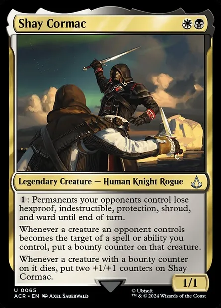 Shay Cormac, Magic card ACR 65 — Assassin's Creed set