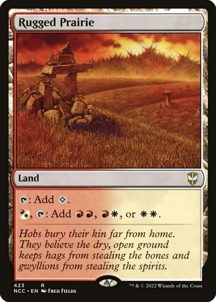 Rugged Prairie, Magic card NCC 423 — New Capenna Commander set
