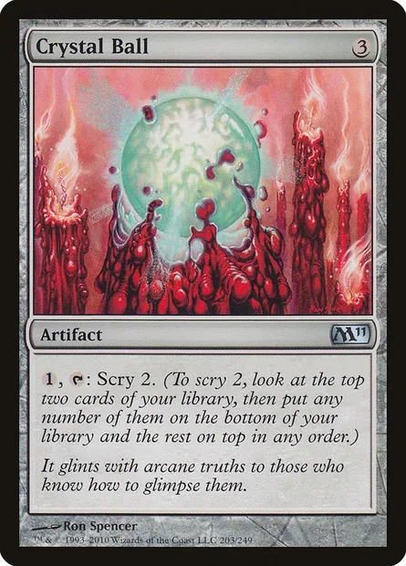 Crystal Ball, Magic card M11 203 — Magic 2011 set