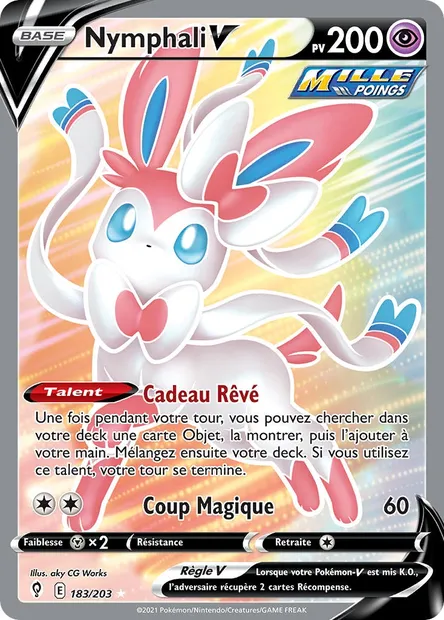 Nymphali V, carte Pokémon EVS 183 — extension Évolution Céleste