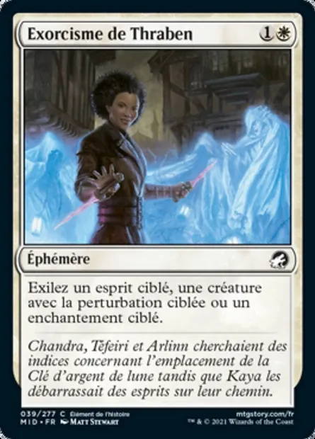 Exorcisme de Thraben, carte Magic MID 39 — extension Innistrad : chasse de minuit