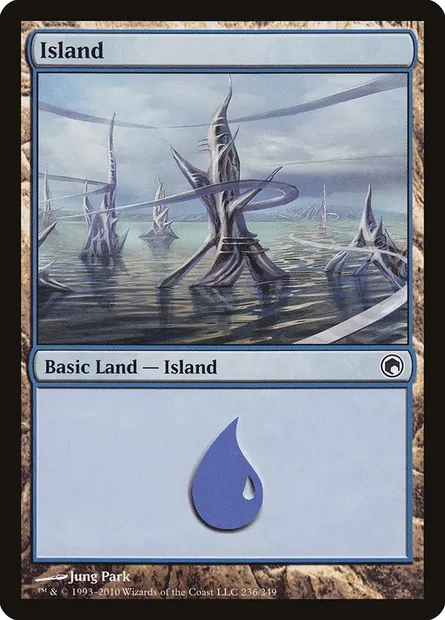 Island, Magic card SOM 236 — Scars of Mirrodin set