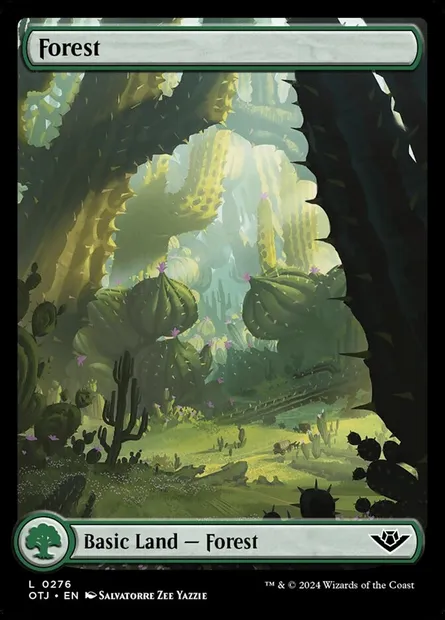 Forest, Magic card OTJ 276 — Outlaws of Thunder Junction set