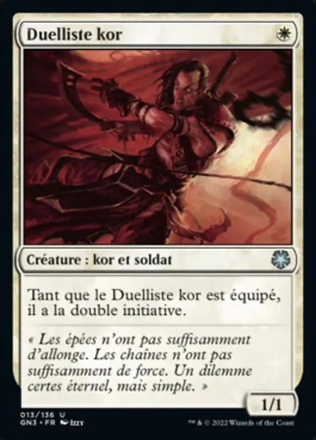 Duelliste kor, carte Magic GN3 13 — extension Game Night: Free-for-All