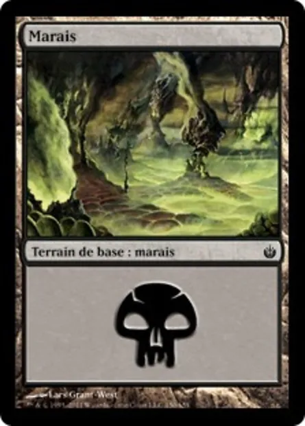 Marais, carte Magic MBS 150 — extension Mirrodin assiégé