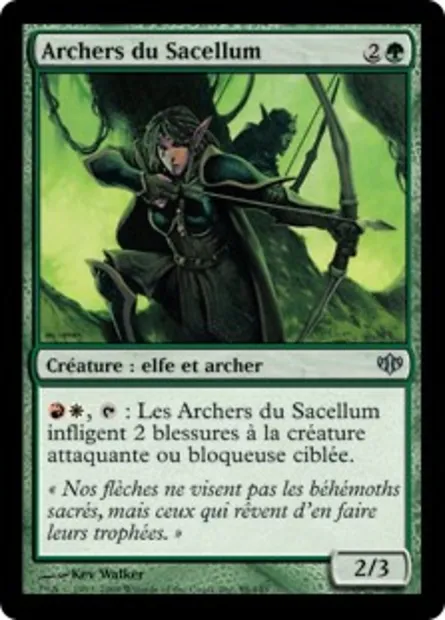 Archers du Sacellum, carte Magic CON 89 — extension Conflux