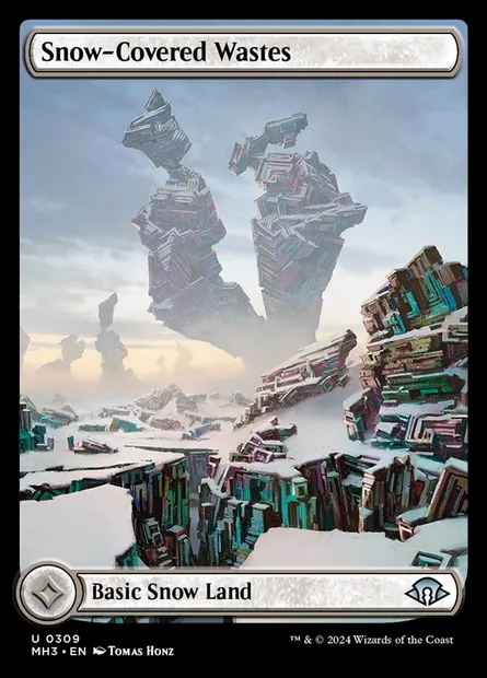 Snow-Covered Wastes, Magic card MH3 309 — Modern Horizons 3 set