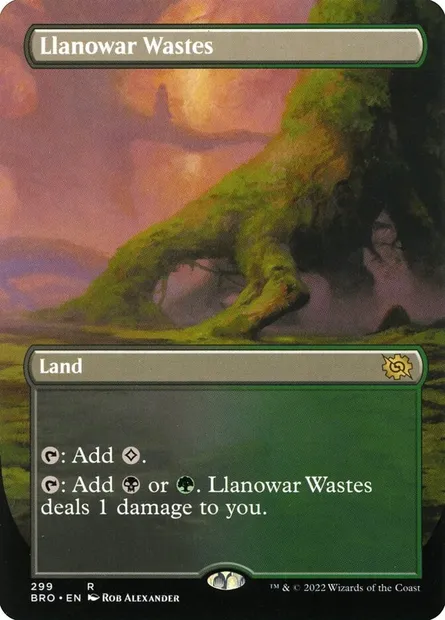 Llanowar Wastes, Magic card BRO 299 — The Brothers' War set