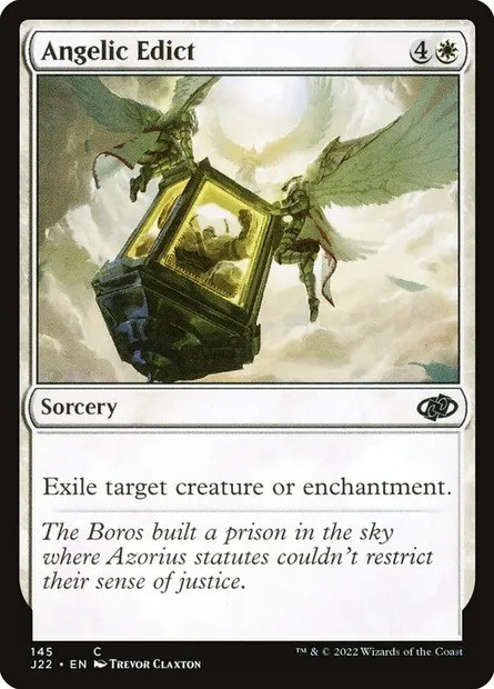 Angelic Edict, Magic card J22 145 — Jumpstart 2022 set