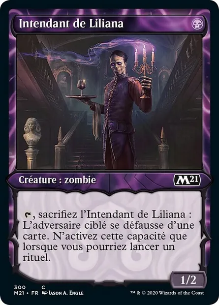 Intendant de Liliana, carte Magic M21 300 — extension Core Set 2021