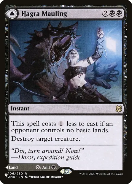 Hagra Mauling // Hagra Broodpit, Magic card PLST ZNR-106 — The List set