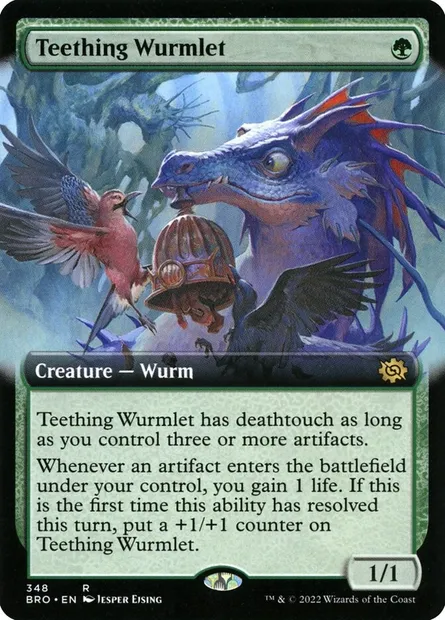 Teething Wurmlet, Magic card BRO 348 — The Brothers' War set