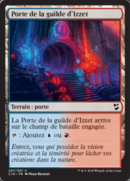 Porte de la guilde d'Izzet, carte Magic C18 257 — extension Commander 2018