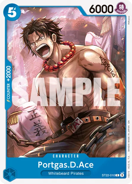 Portgas.D.Ace, One Piece card ST22-010 — Ace & Newgate set