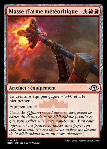 Masse d'arme météoritique, carte Magic MH3 283 — extension Modern Horizons 3