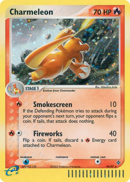 Charmeleon, Pokémon card DR 99 — Dragon set